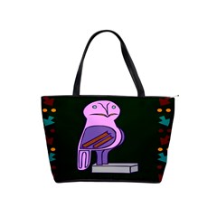 Owl A Colorful Modern Illustration For Lovers Shoulder Handbags by Simbadda