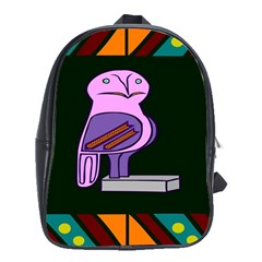 Owl A Colorful Modern Illustration For Lovers School Bags (xl) 