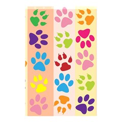 Colorful Animal Paw Prints Background Shower Curtain 48  X 72  (small)  by Simbadda