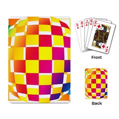 Squares Colored Background Playing Card
