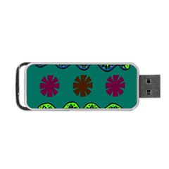 A Colorful Modern Illustration Portable Usb Flash (two Sides)