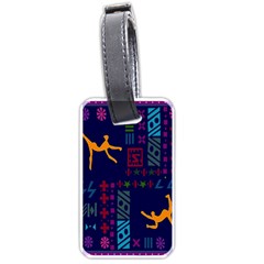 A Colorful Modern Illustration For Lovers Luggage Tags (one Side)  by Simbadda