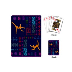 A Colorful Modern Illustration For Lovers Playing Cards (mini)  by Simbadda