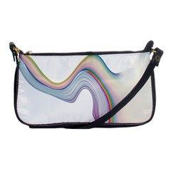 Abstract Ribbon Background Shoulder Clutch Bags