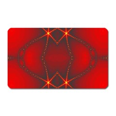 Impressive Red Fractal Magnet (rectangular) by Simbadda