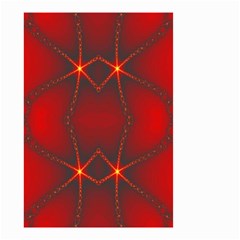 Impressive Red Fractal Small Garden Flag (two Sides) by Simbadda