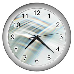 Business Background Abstract Wall Clocks (silver) 