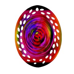 Colors Of My Life Ornament (oval Filigree) by Simbadda