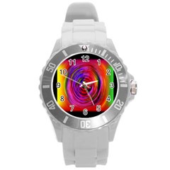 Colors Of My Life Round Plastic Sport Watch (l) by Simbadda