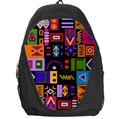 Abstract A Colorful Modern Illustration Backpack Bag by Simbadda