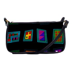 Abstract A Colorful Modern Illustration Shoulder Clutch Bags by Simbadda