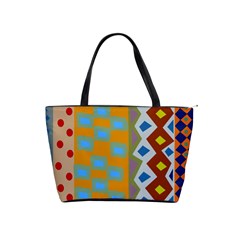Abstract A Colorful Modern Illustration Shoulder Handbags by Simbadda