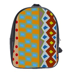 Abstract A Colorful Modern Illustration School Bags(large)  by Simbadda