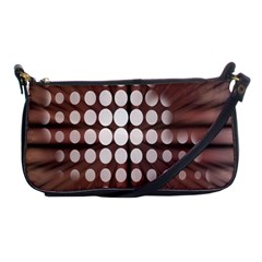 Technical Background With Circles And A Burst Of Color Shoulder Clutch Bags