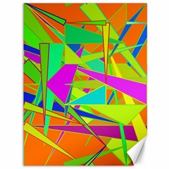 Background With Colorful Triangles Canvas 36  X 48   by Simbadda