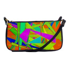 Background With Colorful Triangles Shoulder Clutch Bags