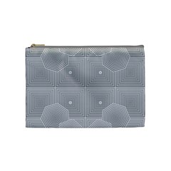 Grid Squares And Rectangles Mirror Images Colors Cosmetic Bag (medium)  by Simbadda