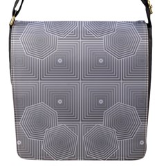 Grid Squares And Rectangles Mirror Images Colors Flap Messenger Bag (s) by Simbadda