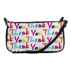 Wallpaper With The Words Thank You In Colorful Letters Shoulder Clutch Bags
