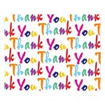 Wallpaper With The Words Thank You In Colorful Letters Double Sided Flano Blanket (Large)  80 x60  Blanket Front