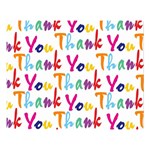 Wallpaper With The Words Thank You In Colorful Letters Double Sided Flano Blanket (Large)  Blanket Back