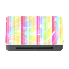 Colorful Abstract Stripes Circles And Waves Wallpaper Background Memory Card Reader With Cf by Simbadda