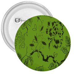 Abstract Green Background Natural Motive 3  Buttons by Simbadda