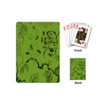 Abstract Green Background Natural Motive Playing Cards (Mini)  Back