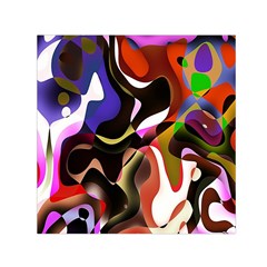 Colourful Abstract Background Design Small Satin Scarf (square) by Simbadda