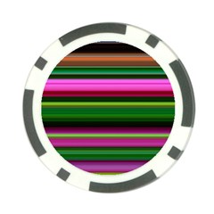 Multi Colored Stripes Background Wallpaper Poker Chip Card Guard (10 Pack) by Simbadda