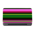 Multi Colored Stripes Background Wallpaper Memory Card Reader with CF Front