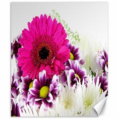 Pink Purple And White Flower Bouquet Canvas 20  X 24   by Simbadda