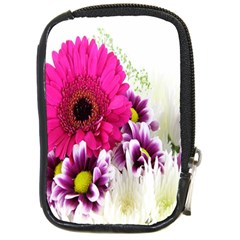 Pink Purple And White Flower Bouquet Compact Camera Cases by Simbadda