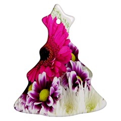 Pink Purple And White Flower Bouquet Ornament (christmas Tree)  by Simbadda