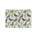 Colorful Leaves Seamless Wallpaper Pattern Background Cosmetic Bag (Medium)  Back
