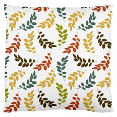 Colorful Leaves Seamless Wallpaper Pattern Background Large Cushion Case (two Sides) by Simbadda