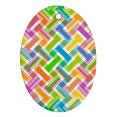 Abstract Pattern Colorful Wallpaper Background Ornament (Oval)