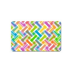 Abstract Pattern Colorful Wallpaper Background Magnet (name Card) by Simbadda