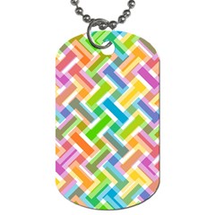 Abstract Pattern Colorful Wallpaper Background Dog Tag (One Side)