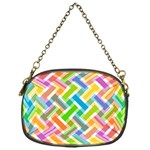 Abstract Pattern Colorful Wallpaper Background Chain Purses (One Side)  Front