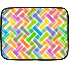 Abstract Pattern Colorful Wallpaper Background Double Sided Fleece Blanket (Mini) 