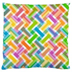 Abstract Pattern Colorful Wallpaper Background Large Cushion Case (Two Sides)