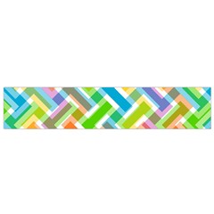 Abstract Pattern Colorful Wallpaper Background Flano Scarf (small)