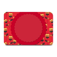 Floral Roses Pattern Background Seamless Plate Mats by Simbadda