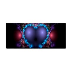 Blue Heart Fractal Image With Help From A Script Cosmetic Storage Cases