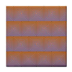 Brick Wall Squared Concentric Squares Face Towel by Simbadda