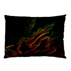 Abstract Glowing Edges Pillow Case (two Sides)