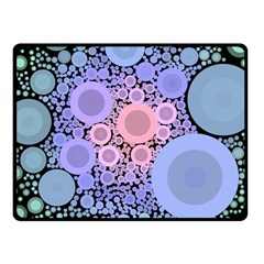 An Abstract Background Consisting Of Pastel Colored Circle Fleece Blanket (small) by Simbadda
