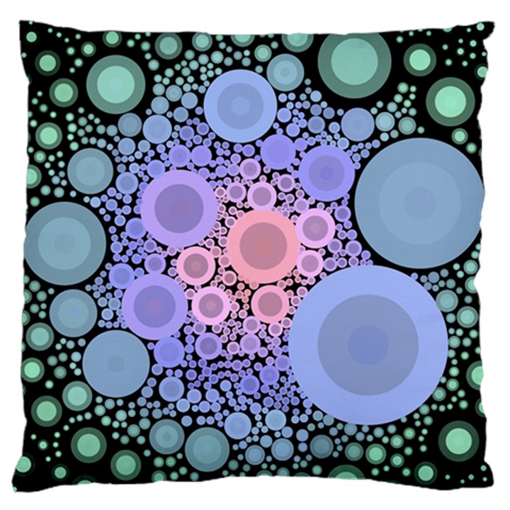 An Abstract Background Consisting Of Pastel Colored Circle Standard Flano Cushion Case (One Side)