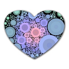 An Abstract Background Consisting Of Pastel Colored Circle Heart Mousepads